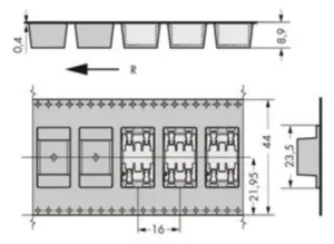 Клемма печатной платы WAGO 2070-462/998-406, 2 pin, 0.2мм²-0.75мм², 320В, 9А, CS: 6.5мм, (1 шт)