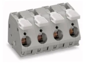 Клемма печатной платы WAGO 2716-203/000-005, 3 pin, 1.5мм²-16мм², 1000В, 76А, CS: 15мм, (1 шт)