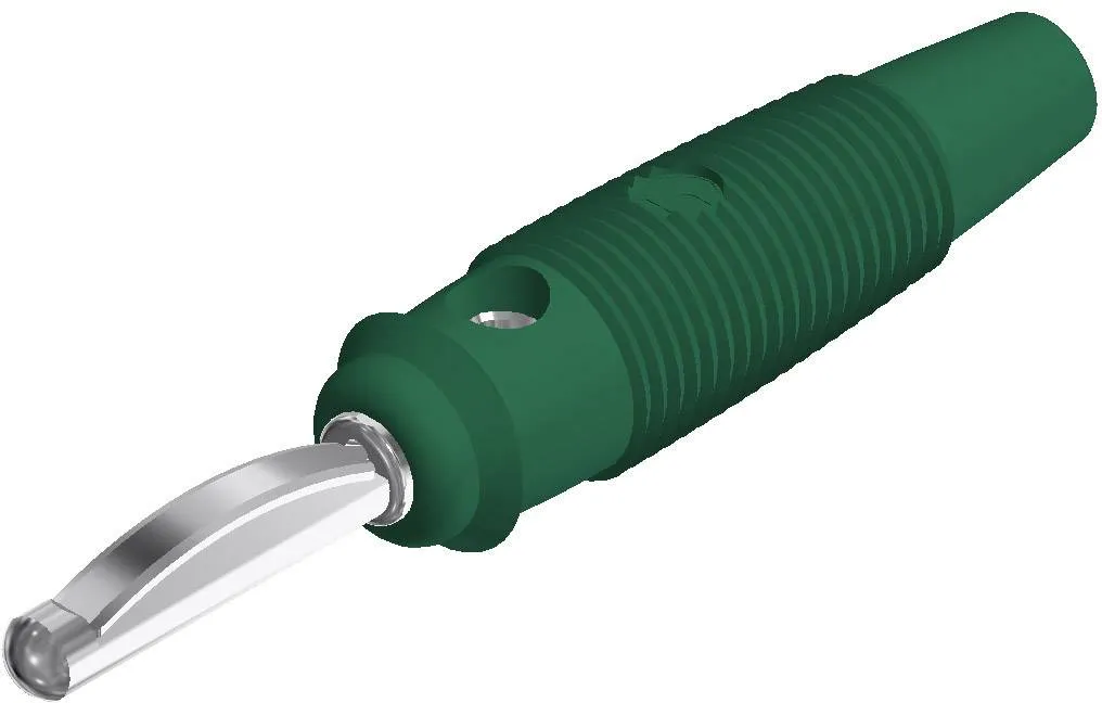 930061104, SKS-HIRSCHMANN VQ 30 - Банановый штекер, Ø-контакта: 4 мм, зеленый : 1 шт.