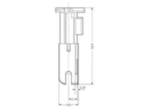 Гнездовой модуль WAGO 267-110, 1 pin, 1.0мм², 500В, 6А, (1 шт)