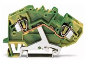 Клеммная колодка заземления WAGO 782-607/999-950, 1 pin, 0.2мм²-6.0мм², 41А, (1 шт)