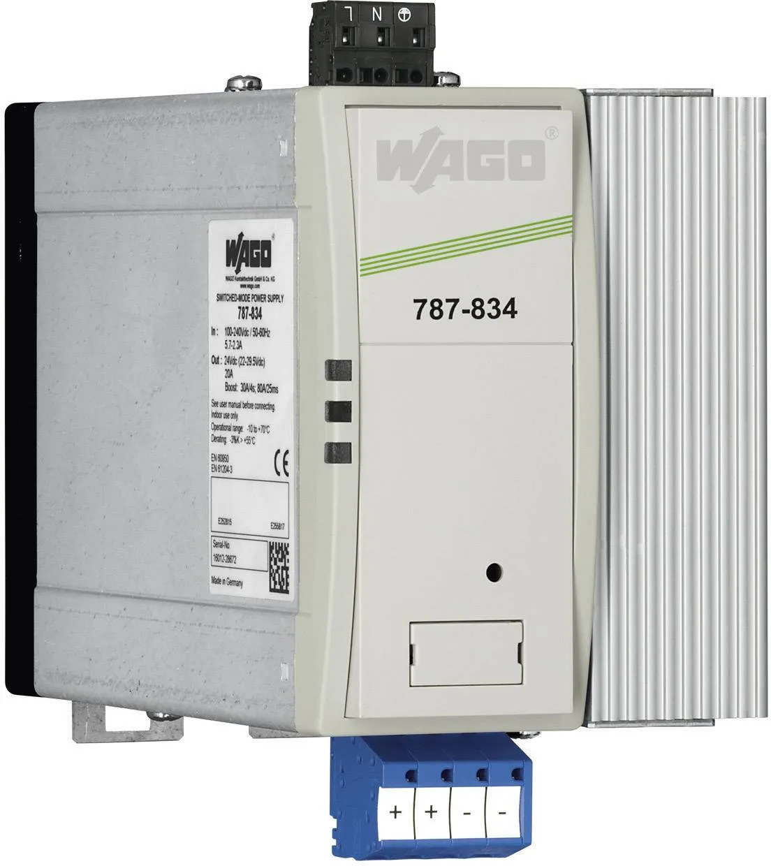 Блок питания на DIN-рейке WAGO 787-834 EPSITRON® PRO POWER