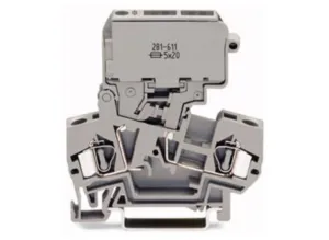 Клеммная колодка предохранителя WAGO 281-811, 2 pin, 0.08мм²-4.0мм², 800В, 10А, (1 шт)