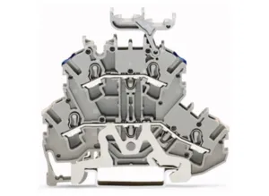 Двухуровневый клеммный блок WAGO 2002-2248, 2 pin, 0.25мм²-4.0мм², 500В, 24А, (1 шт)