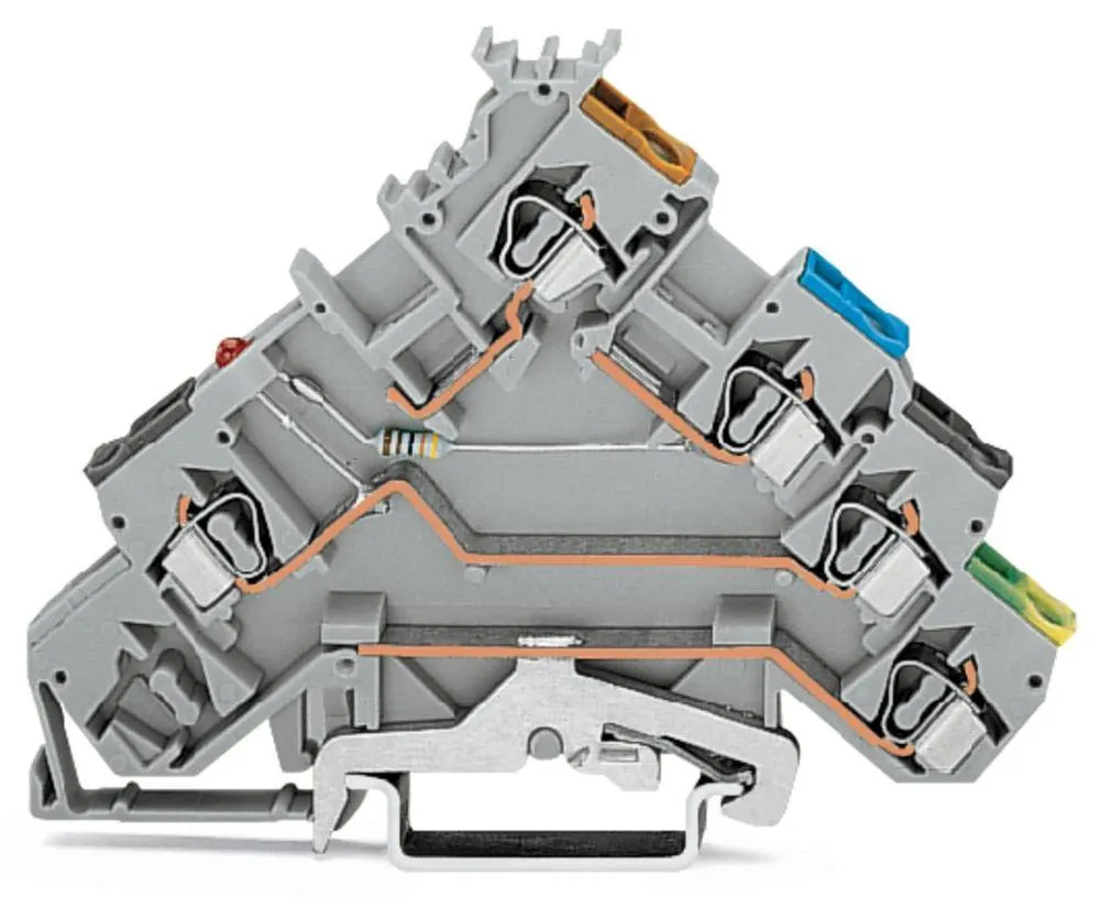 Клемма бесконтактного переключателя WAGO 280-571/281-413, 5 pin, 0.08мм² - 2.50мм², 24В, 20А, конф: L, (50 шт)