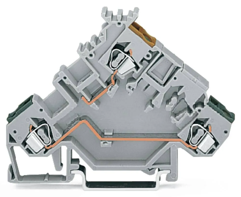 Клемма привода WAGO 280-555, 3 pin, 0.08мм² - 2.50мм², 400В, 20А, конф: L, (50 шт)