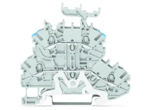 Двухуровневый клеммный блок WAGO 2000-2258, 2 pin, 0.14мм²-1.5мм², 500В, 16А, (1 шт)