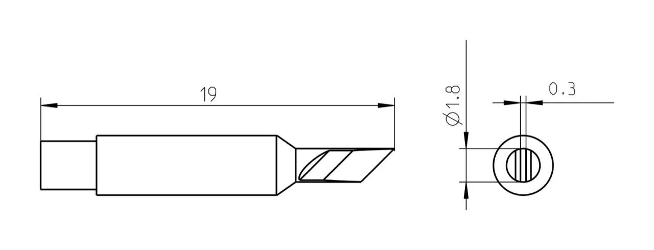 Паяльное жало Weller T0050101299 RTM 025 K MS