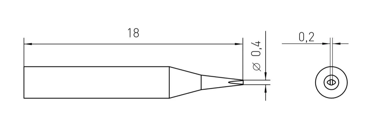 Паяльное жало Weller T0054461299N RTM 004 S