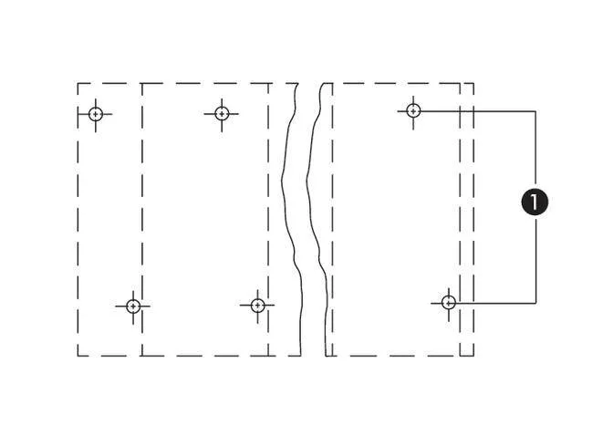 Двухуровневая клемма WAGO 736-754, 8 pin, 0.08мм² - 2.50мм², 1000В, CS: 10мм, (49 шт)