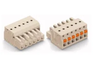 Гнездовой разъем WAGO 2721-106/026-000, 6 pin, 320В, 16А, CS: 5мм, (1 шт)