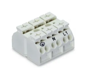 Клеммная колодка WAGO 862-1693, 3 pin, 0.5мм²-4.0мм², 500В, 32А, CS: 12мм, (1 шт)