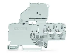 Клеммная колодка предохранителя WAGO 2002-1711/1000-542, 3 pin, 0.25мм²-4.0мм², 250В, 6.3А, (1 шт)