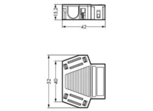 Корпус для компенсатора натяжения WAGO 770-513/032-000, (1 шт)