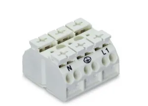 Клеммная колодка WAGO 862-8693, 3 pin, 0.5мм²-4.0мм², 500В, 32А, CS: 12мм, (1 шт)