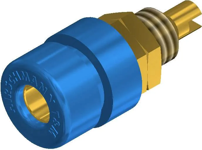 930166701, SKS-HIRSCHMANN BIL 30 Au - Лабораторное гнездо, Ø-контакта: 4 мм, синий : 1 шт.