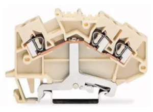 Клеммная колодка экрана WAGO 780-640, 1 pin, 0.08мм²-2.5мм², 24А, (1 шт)