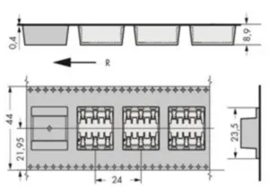 Клемма печатной платы WAGO 2070-543/998-406, 3 pin, 0.2мм²-0.75мм², 320В, 9А, CS: 6.5мм, (1 шт)