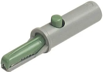 Зажим типа "крокодил" SKS Hirschmann AK 10, зеленый, 6 мм, длина: 53 мм : 1 шт.