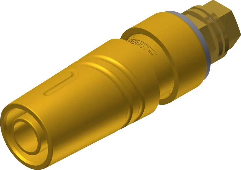 972357703, SKS-HIRSCHMANN SAB 2600 G M4 Au - Лабораторное гнездо, Ø-контакта: 4 мм, желтый : 1 шт.