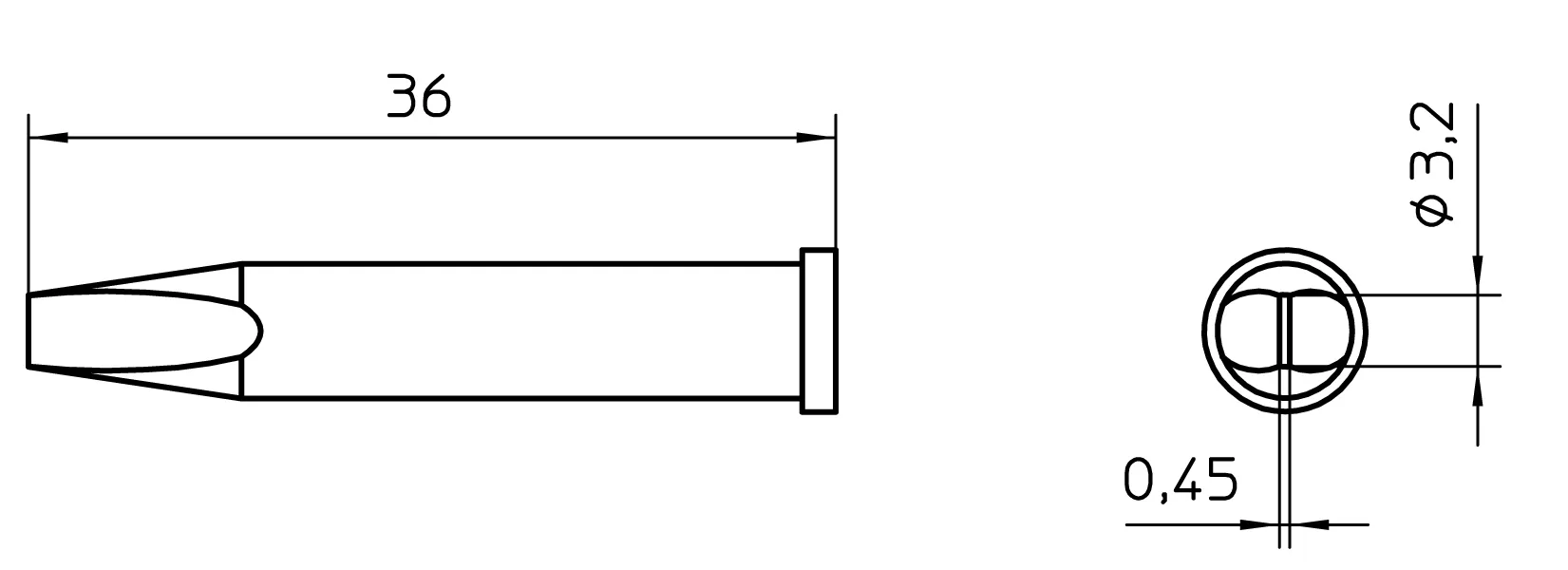 Паяльное жало Weller T0054474299 XT CSL