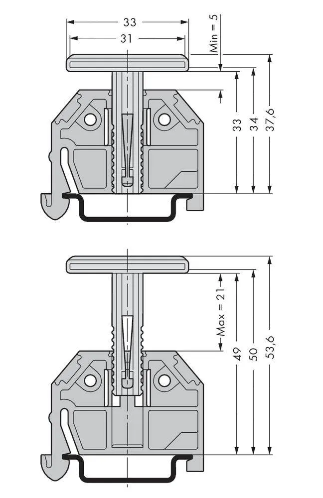 Торцевая пластина WAGO 709-119, (50 шт)