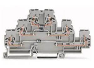 Трехуровневая диодная клемма WAGO 870-596/281-674, 2 pin, 0.08мм²-2.5мм², 250В, 0.5А, (1 шт)