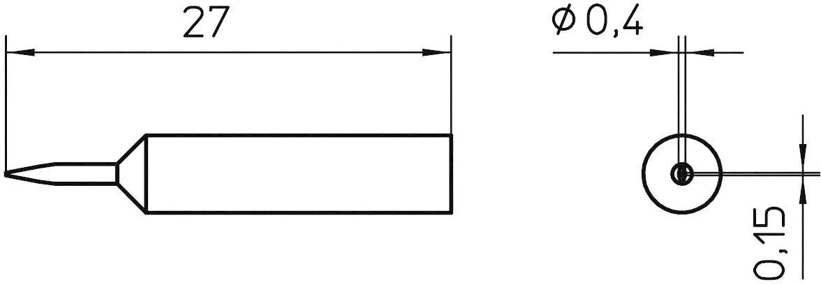 Паяльное жало Weller T0054486299 XNT 1SC