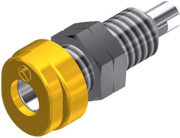 930175103, SKS-HIRSCHMANN BUG 10 - Лабораторное гнездо, Ø-контакта: 4 мм, желтый : 1 шт.