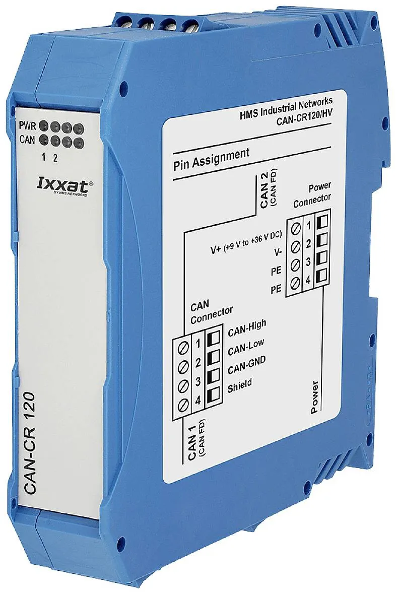 CAN/CAN FD повторитель Ixxat 1.01.0210.20010 CAN-CR120/HV с терминатором