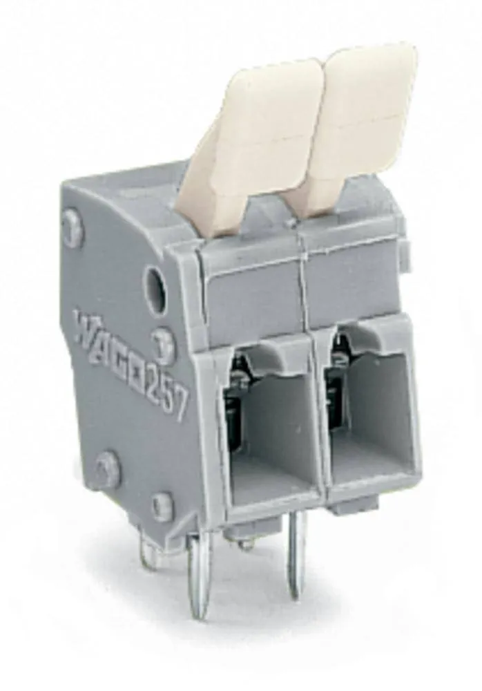 Быстроразъемная клемма WAGO 257-402/333-000, 2 pin, 0.08мм² - 2.50мм², 320В, CS: 5мм;5.08мм, (400 шт)