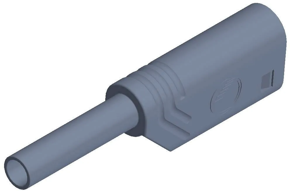 975090706, SKS-HIRSCHMANN MST S WS 30 Au - Башенный штекер, Ø-контакта: 2 мм, серый : 1 шт.