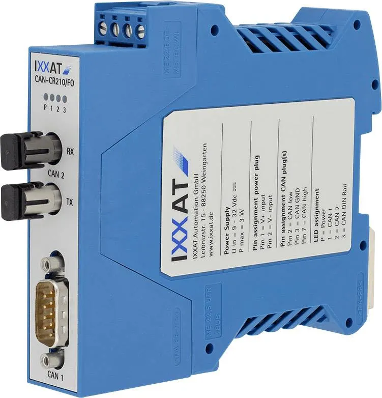 CAN FO повторитель Ixxat 1.01.0068.46010 CAN-CR210/FO с разъемом ST