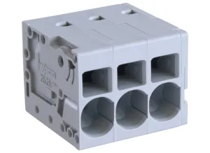 Клемма печатной платы WAGO 2626-1103/020-000, 3 pin, 0.2мм²-10мм², 1000В, 48А, CS: 7.5мм, (1 шт)
