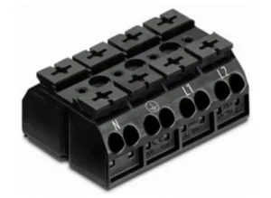 Клеммная колодка WAGO 862-2594, 4 pin, 0.5мм²-4.0мм², 500В, 32А, CS: 12мм, (1 шт)