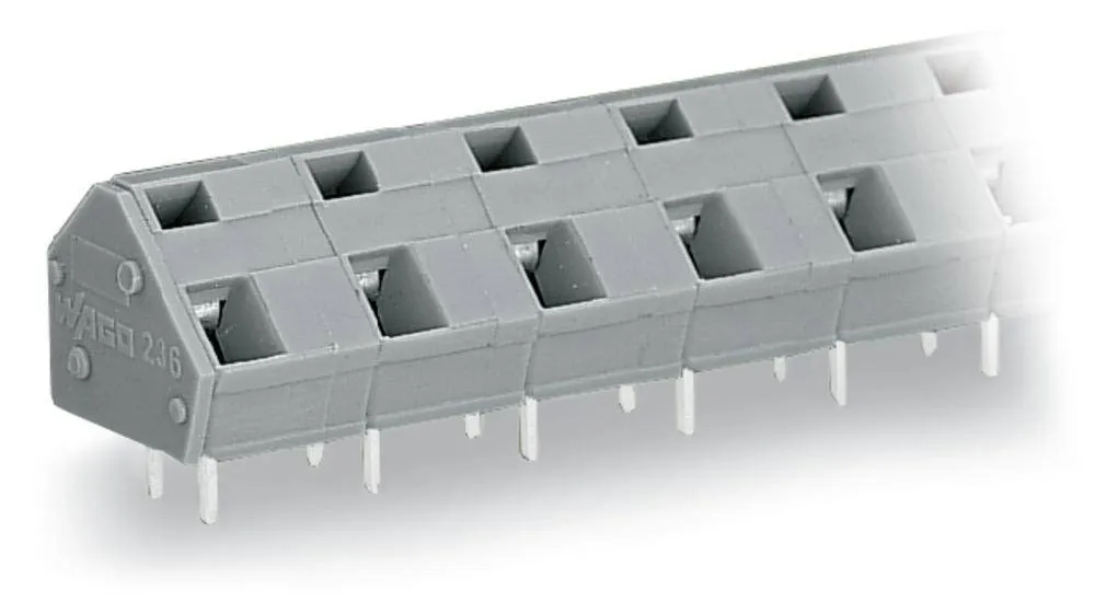 Быстроразъемная клемма WAGO 236-604/000-009/999-950, 4 pin, 0.08мм² - 2.50мм², 440В, 16А, CS: 10мм;10.16мм, (100 шт)