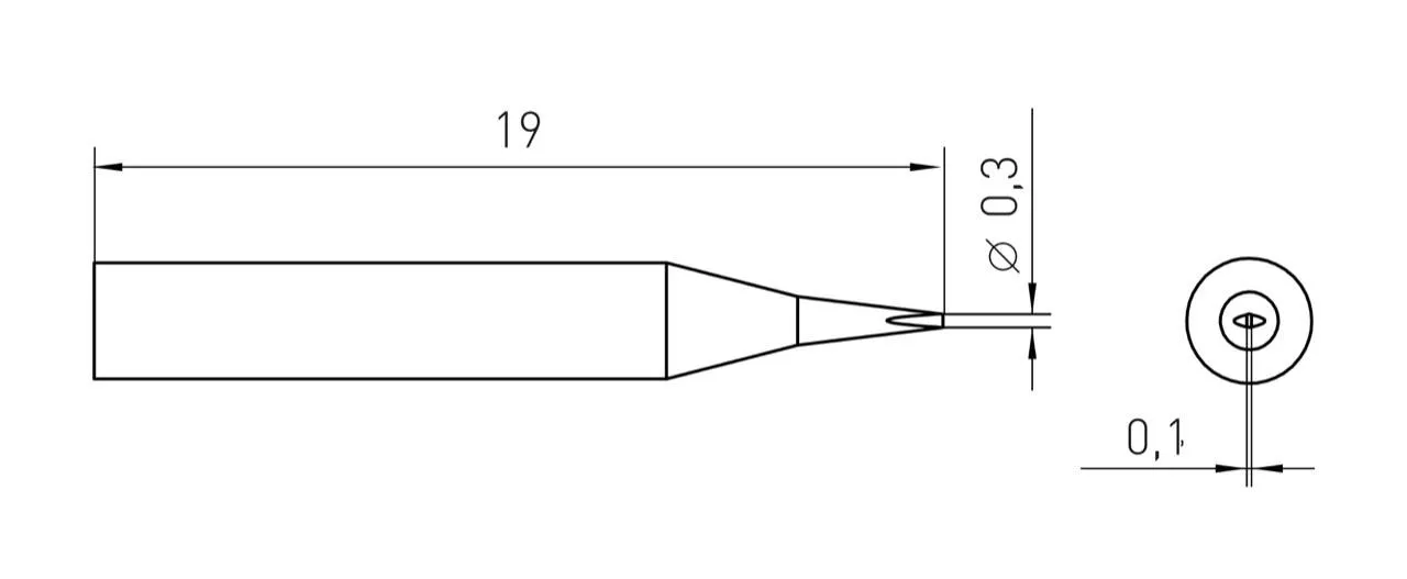 Паяльное жало Weller T0054462699N RTM 003 S NW
