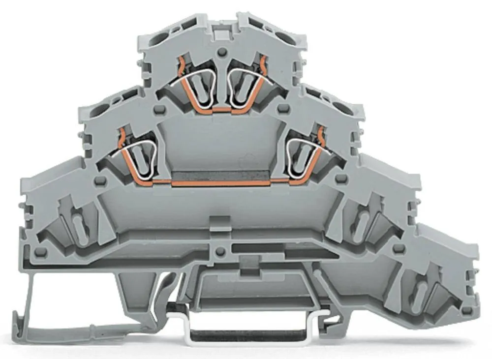 Четырехуровневая клемма WAGO 281-531, 7 pin, 0.08мм² - 2.50мм², 400В, 20А, конф: L, (50 шт)
