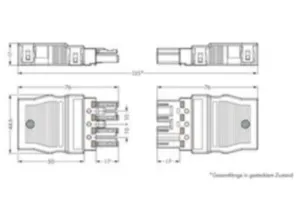 Штекер WAGO 770-134, 4 pin, 0.5мм²-4.0мм², 400В, 25А, (1 шт)