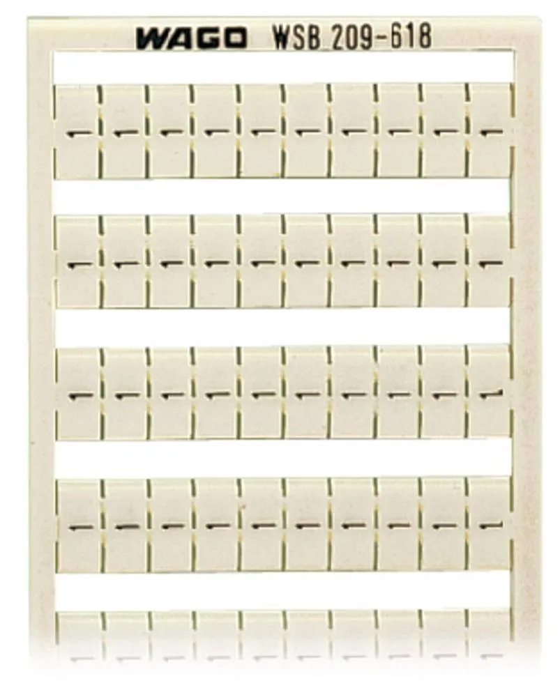 Этикетка WAGO 209-618, Оттиск: 1;2, (5 шт)