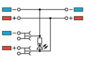 Клемма питания инициатора WAGO 2000-5372/1102-953, 4 pin, 1.0мм², 24В, 13.5А, (1 шт)