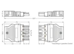 Гнездо WAGO 770-325, 5 pin, 0.5мм²-4.0мм², 400В, 25А, (1 шт)