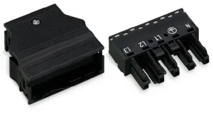 Гнездо WAGO 770-105, 5 pin, 0.5мм²-4.0мм², 400В, 25А, (1 шт)