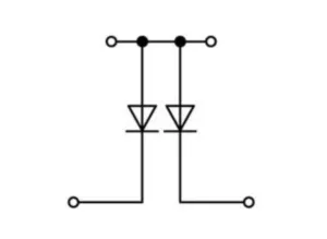 Диодная клемма WAGO 870-541/281-490, 1 pin, 0.08мм²-2.5мм², 250В, 0.5А, (1 шт)