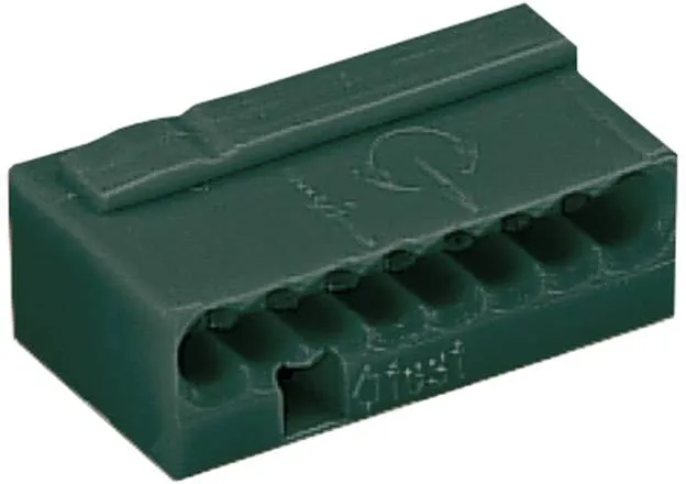 Винтовая клемма WAGO 243-208, 8 pin, 0.6мм² - 0.8мм², 100В, 6А, (1 шт)