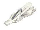 Мини-зажим типа "крокодил" SKS Hirschmann AGF 1, неизолированный, белый, 1 мм, длина: 17 мм : 1 шт.