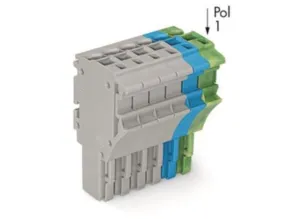 Внутренний разъём WAGO 2022-106/000-038, 6 pin, 0.75мм²-4.0мм², 690В, 24А, CS: 5.2мм, (1 шт)