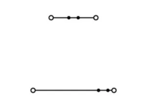 Двухуровневый клеммный блок WAGO 870-504, 2 pin, 0.08мм²-2.5мм², 500В, 24А, (1 шт)