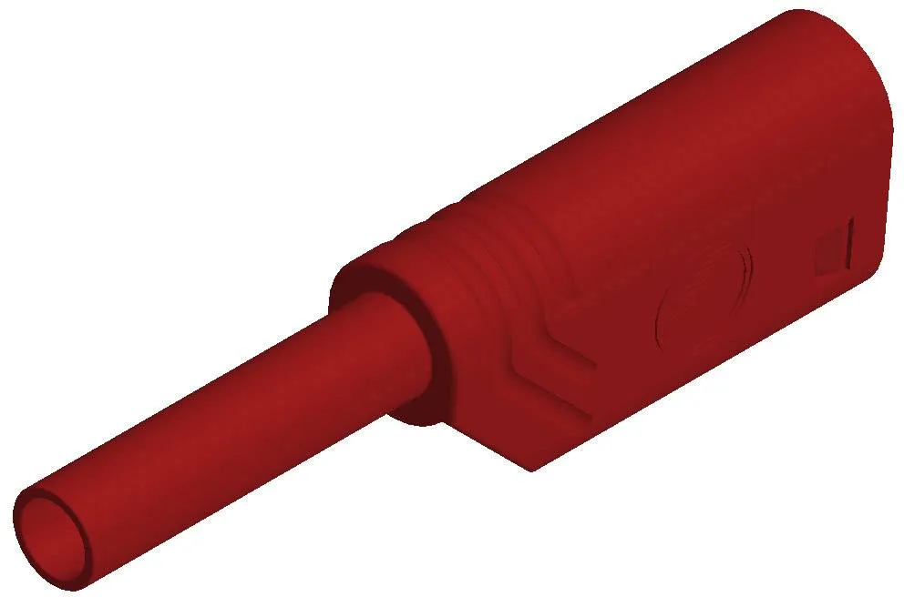 975090701, SKS-HIRSCHMANN MST S WS 30 Au - Башенный штекер, Ø-контакта: 2 мм, красный : 1 шт.