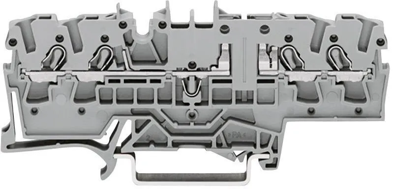 Клемма WAGO 2002-1861, 4 pin, 0.25мм² - 4мм², 250В, 16А, конф: L, (1 шт)